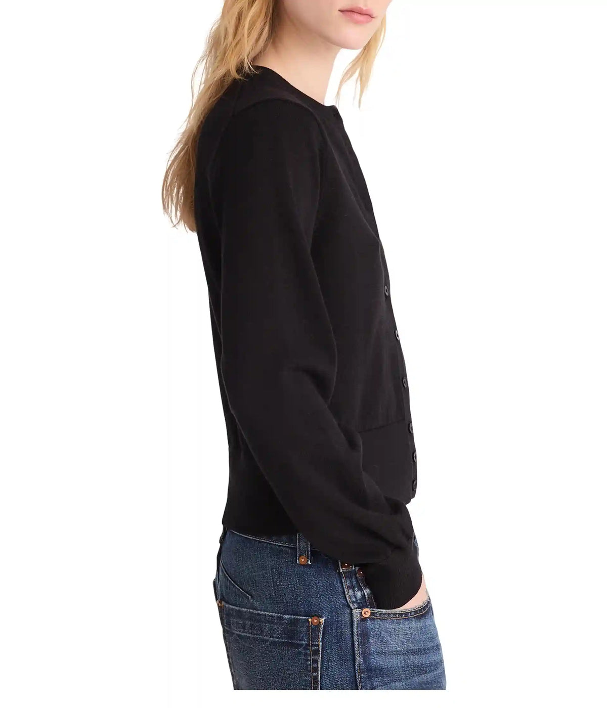 Women's Madewell Button-Front Cardigan in 100% Cotton