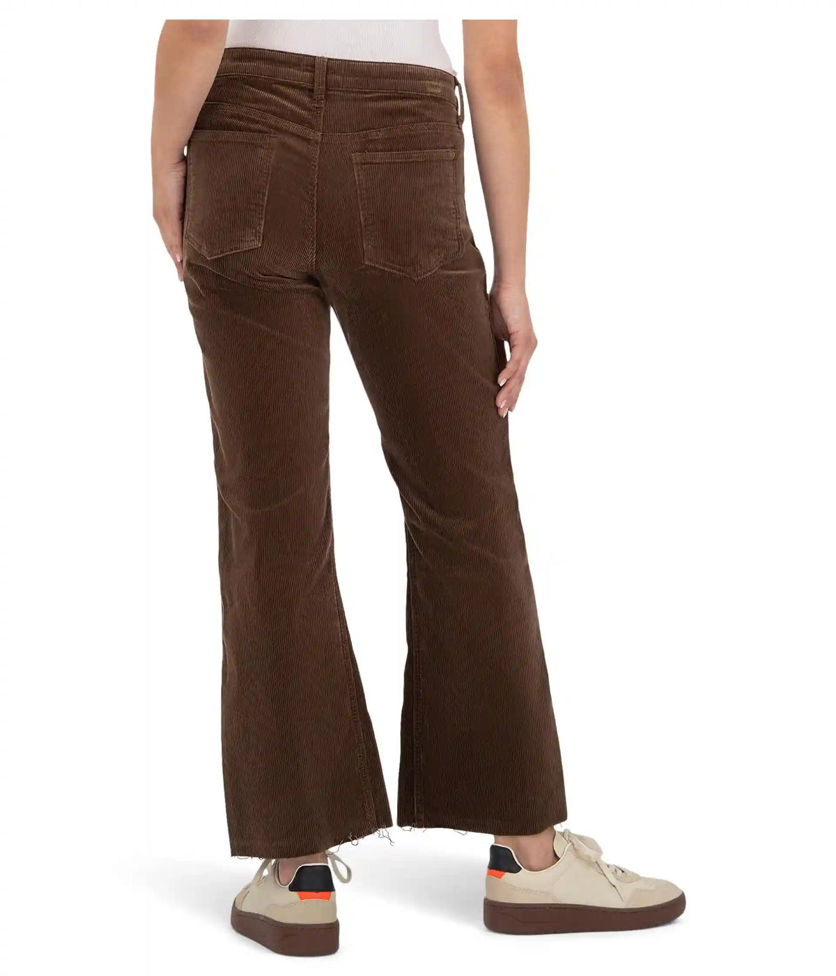 Women's KUT from the Kloth Kelsey Mid Rise Ankle Flare-Inset Leg