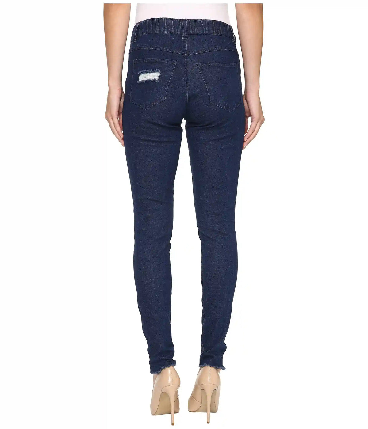 Women's HUE Ripped Knee Denim Leggings