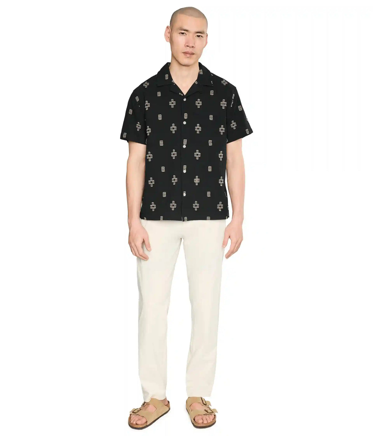 Men's Liverpool Los Angeles Short Sleeve Button-Up Camp Shirt