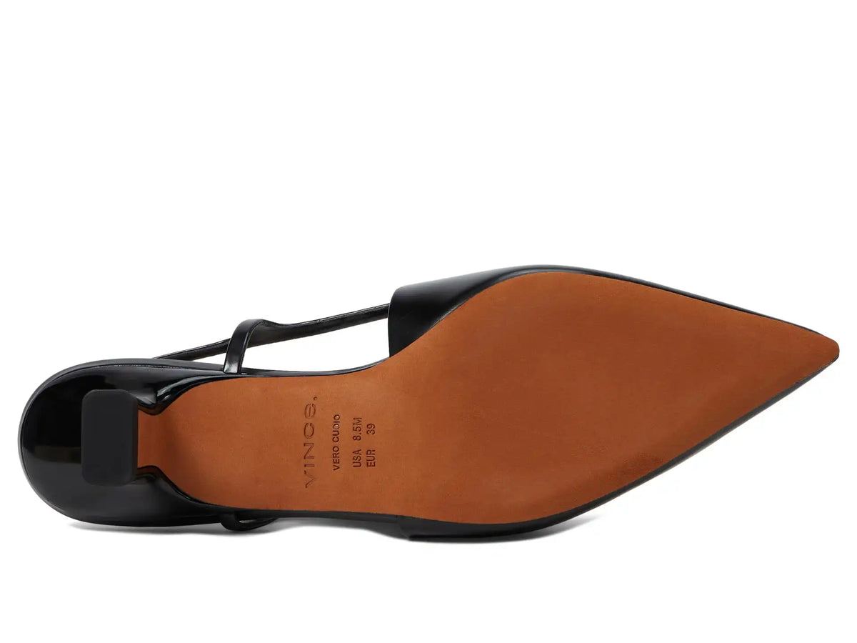 Women's Vince Bianca Pointed Toe Kitten Heel Slingback