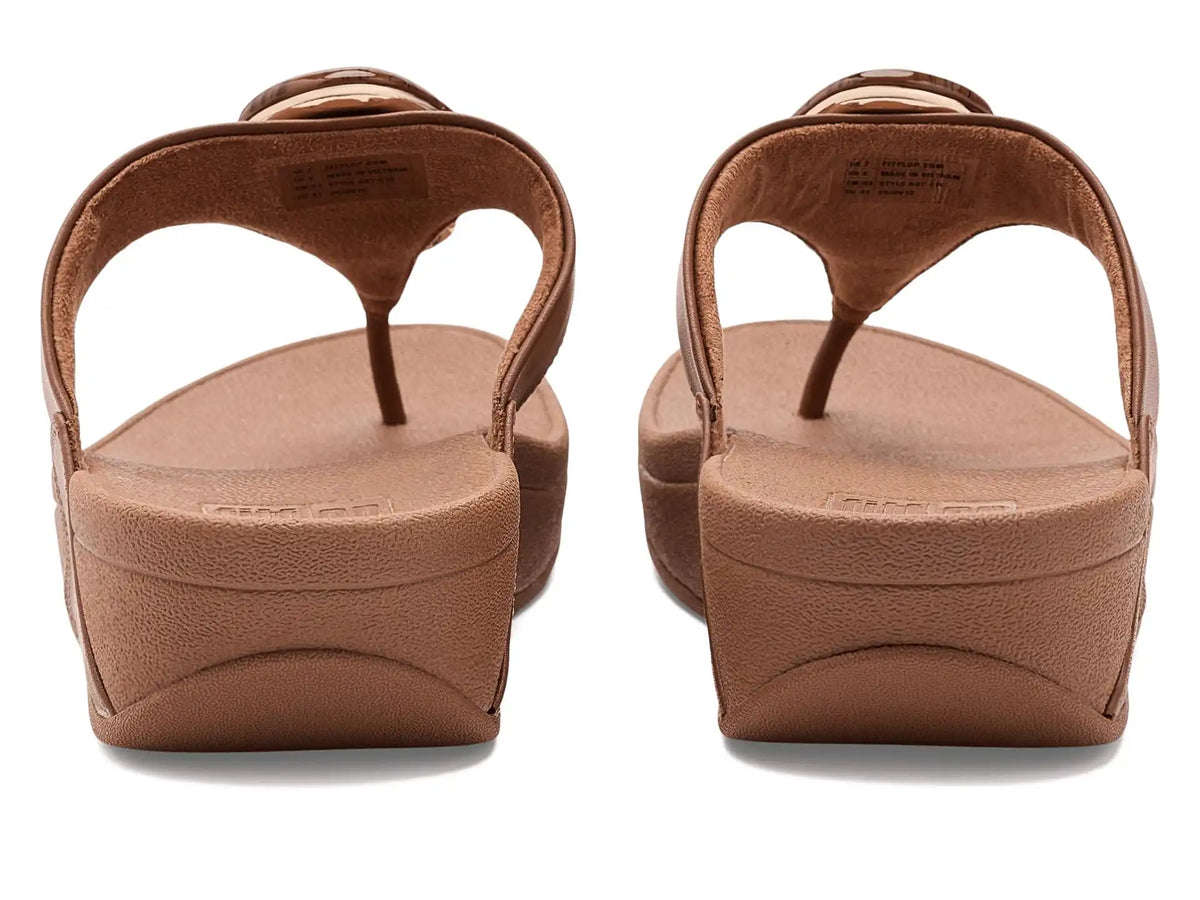 Women's FitFlop Lulu Marbled-Stone Toe-Post Sandals