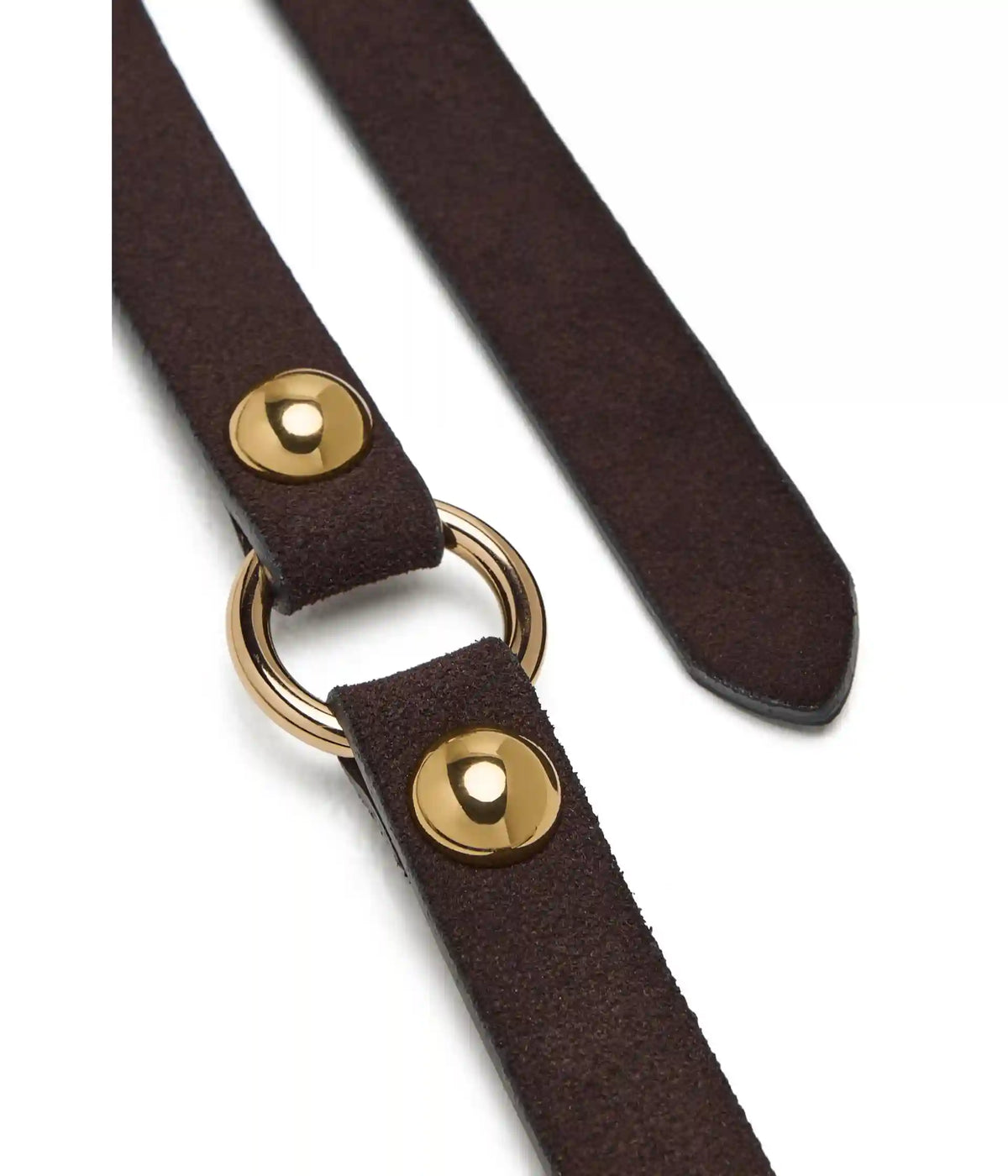Madewell O-Ring Studded Suede Belt