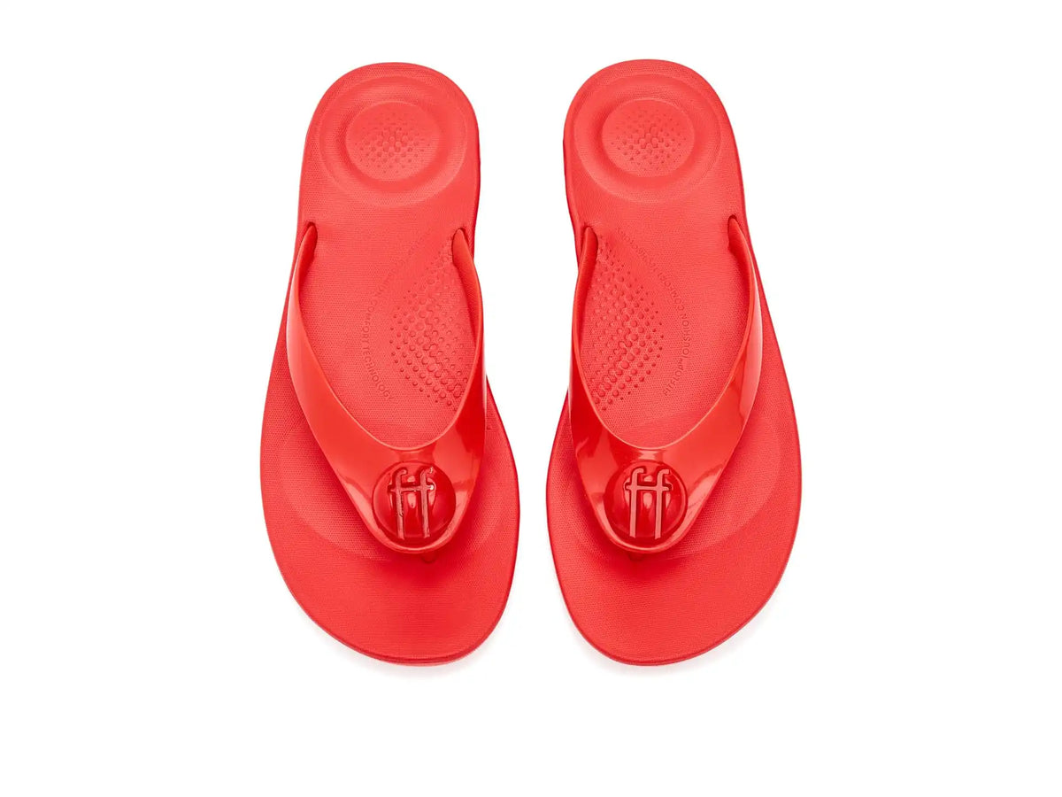 Women's FitFlop Iqushion Glossy-Button Flip-Flops