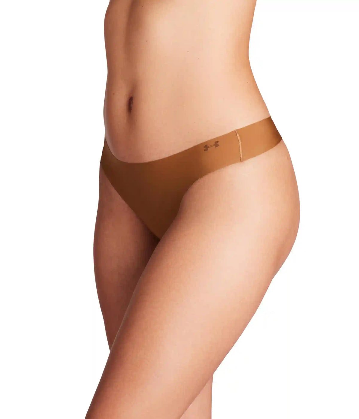 Women's Under Armour Pure Stretch No Show Thongs - Solid 3-Pack