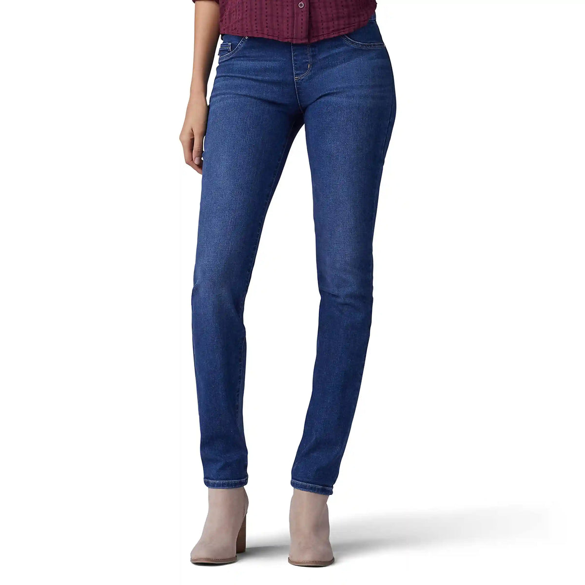Women's Lee Sculpting Missy Slim Fit Slim Leg Pull-On Mid-Rise