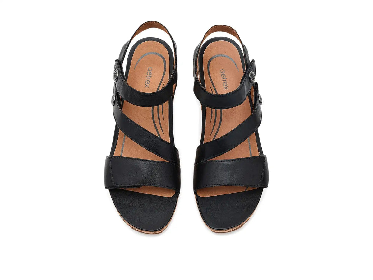 Women's Aetrex Madelyn Wedge Sandal