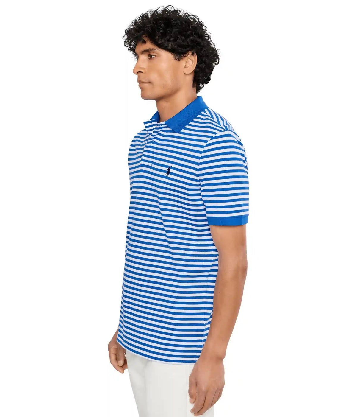 Men's Polo Ralph Lauren Classic Fit Striped Mesh Polo Shirt