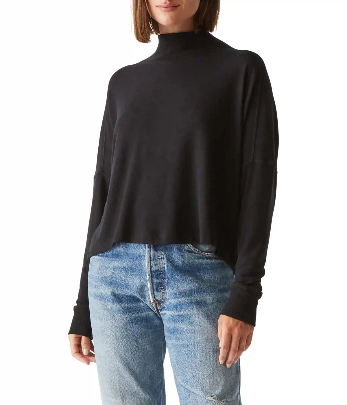 Women's Michael Stars Frida Mock Neck Top