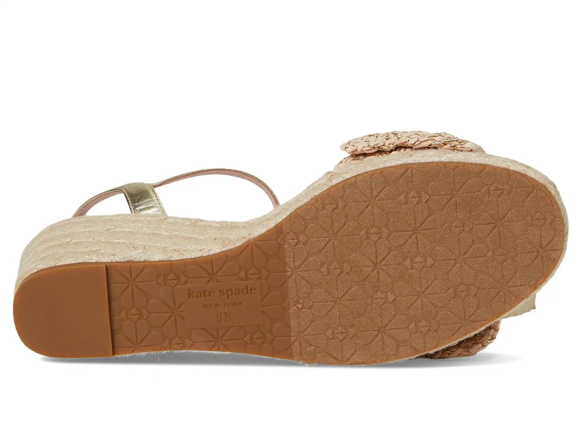 Women's Kate Spade New York Leandra Raffia Espadrille Wedge Sandal