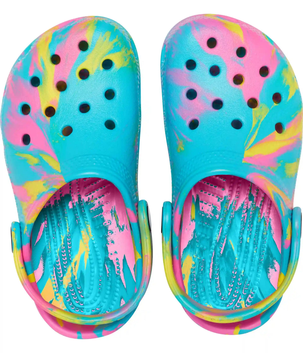 Crocs Kids Classic Marbled Tie-Dye Clogs (Little Kid/Big Kid)