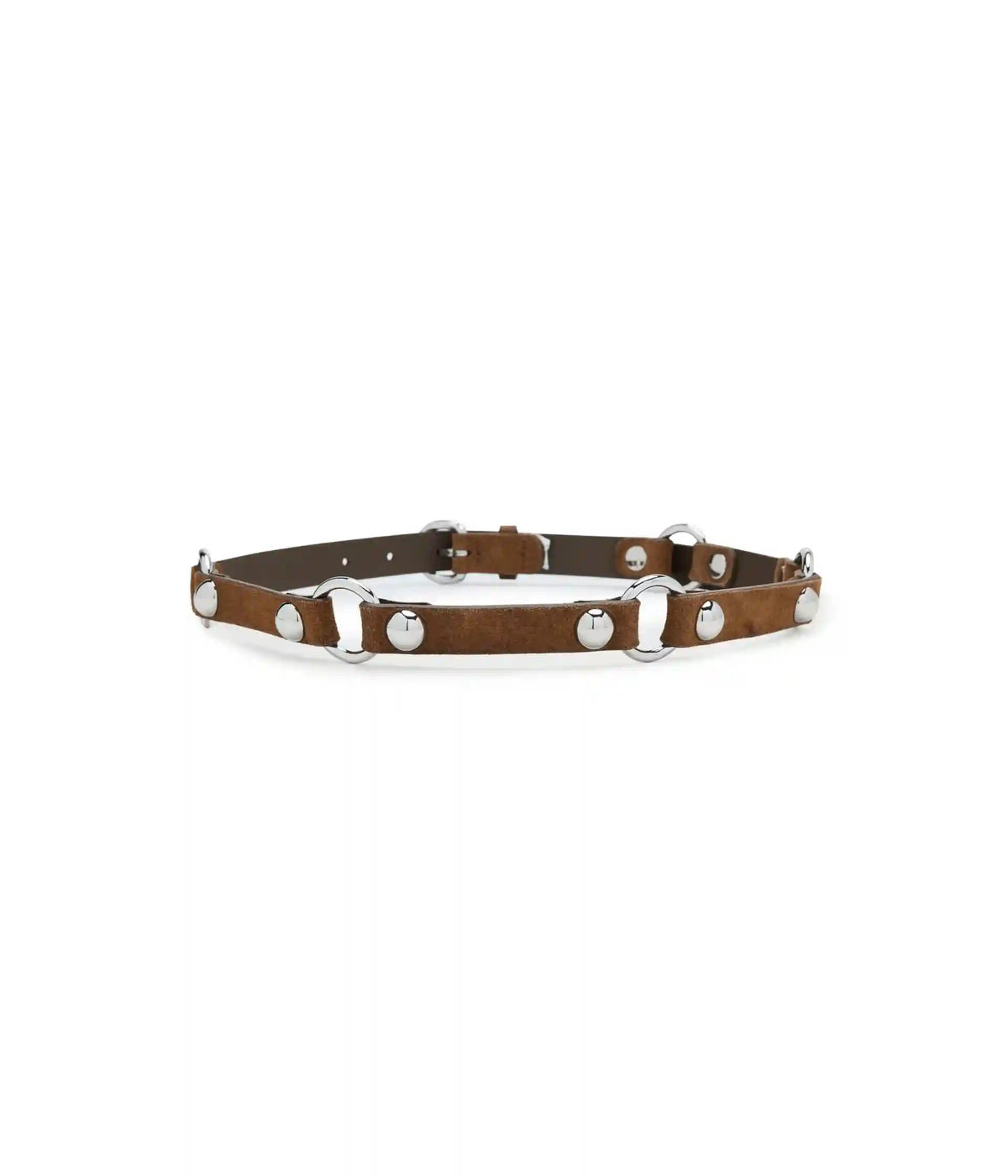 Madewell O-Ring Studded Suede Belt