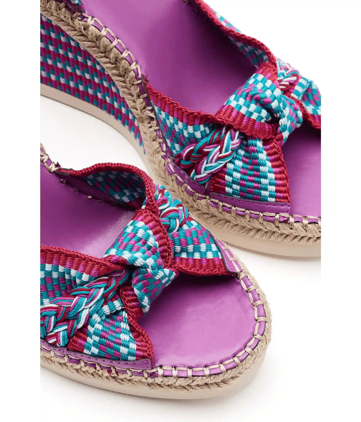 Women's Vince Camuto Bealie Woven Lace Up Wedge Sandals