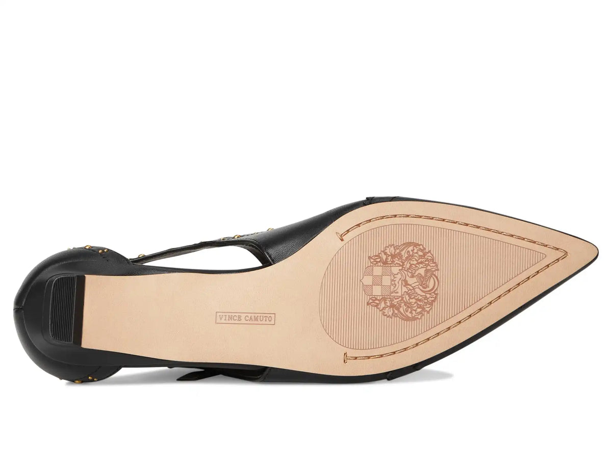 Women's Vince Camuto Valkie Studded Kitten Heel T-strap Flat Mule