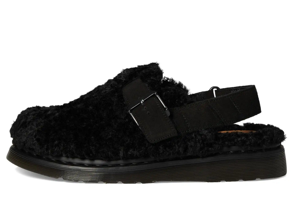 Unisex Dr. Martens Jorge II Faux Fur Lined Deluxe Borg Slingback Mules