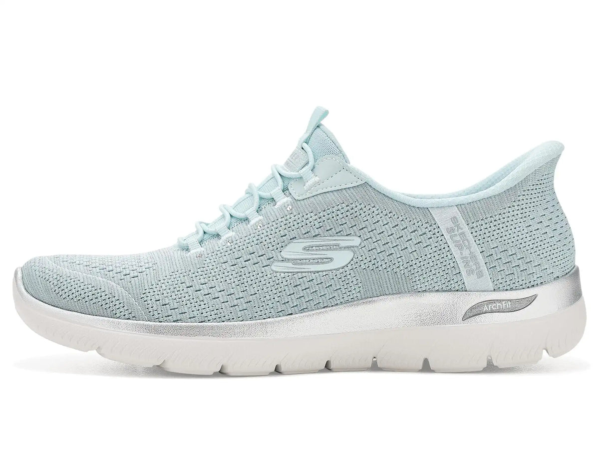 Women's SKECHERS Martha Stewart Arch Fit Summits - Soft Shimmer Hands Free Slip-ins