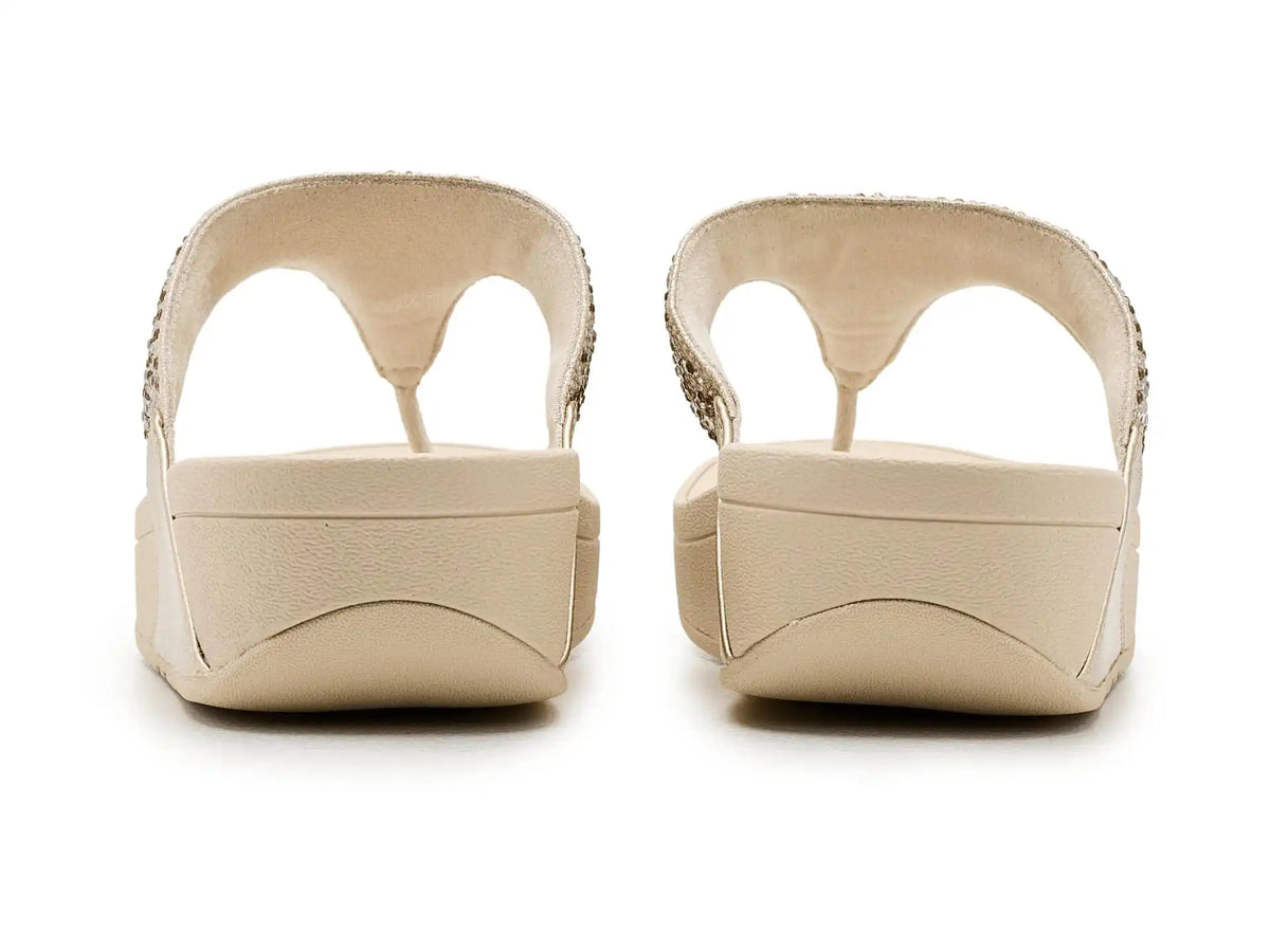 Women's FitFlop Lulu Crystal-mix Metallic Toe-post Sandals