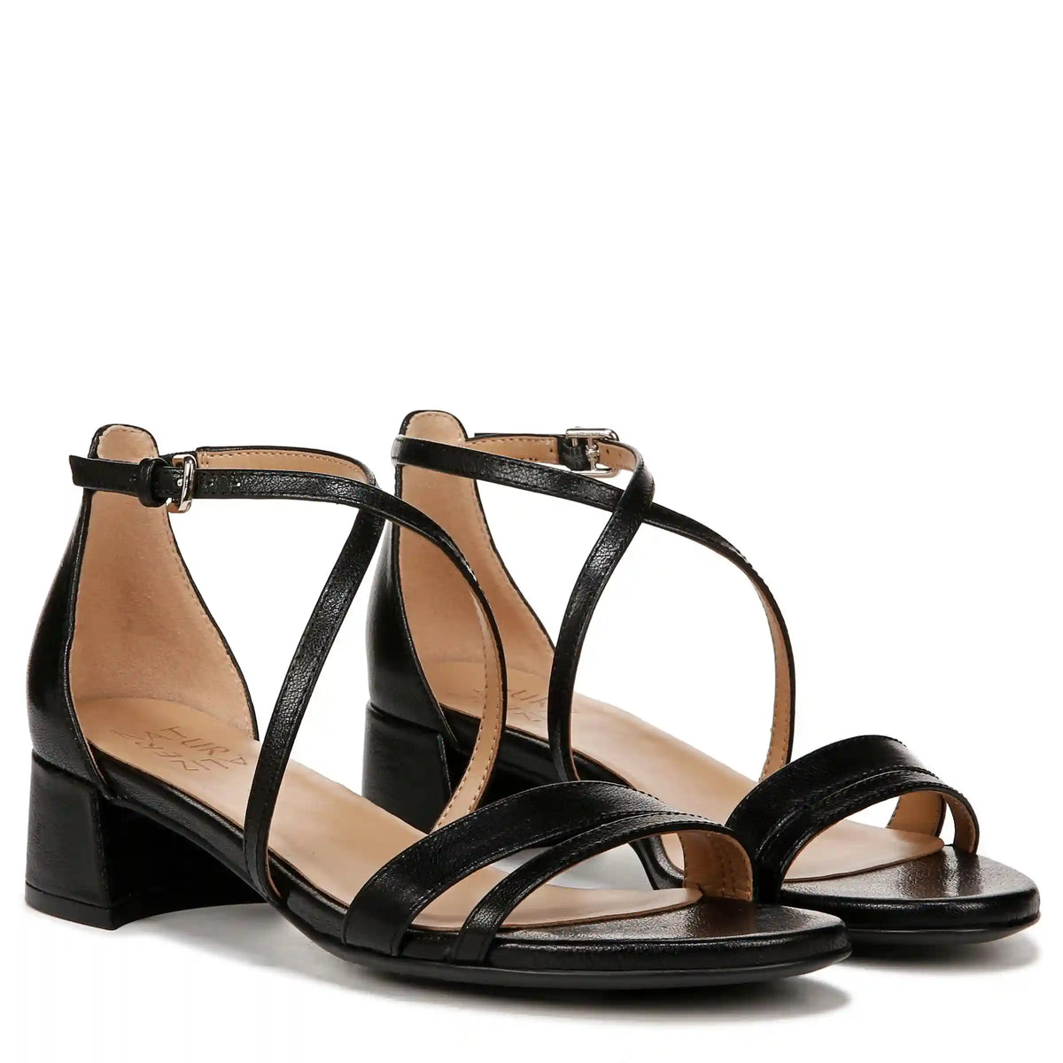Women's Naturalizer June Strappy Low Block Heel Dress Sandal
