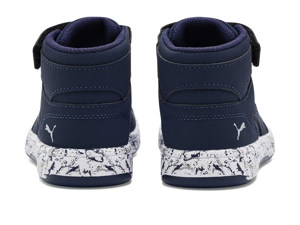 PUMA Kids Rebound Layup Mid Hook-and-Loop Shoes (Little Kid)