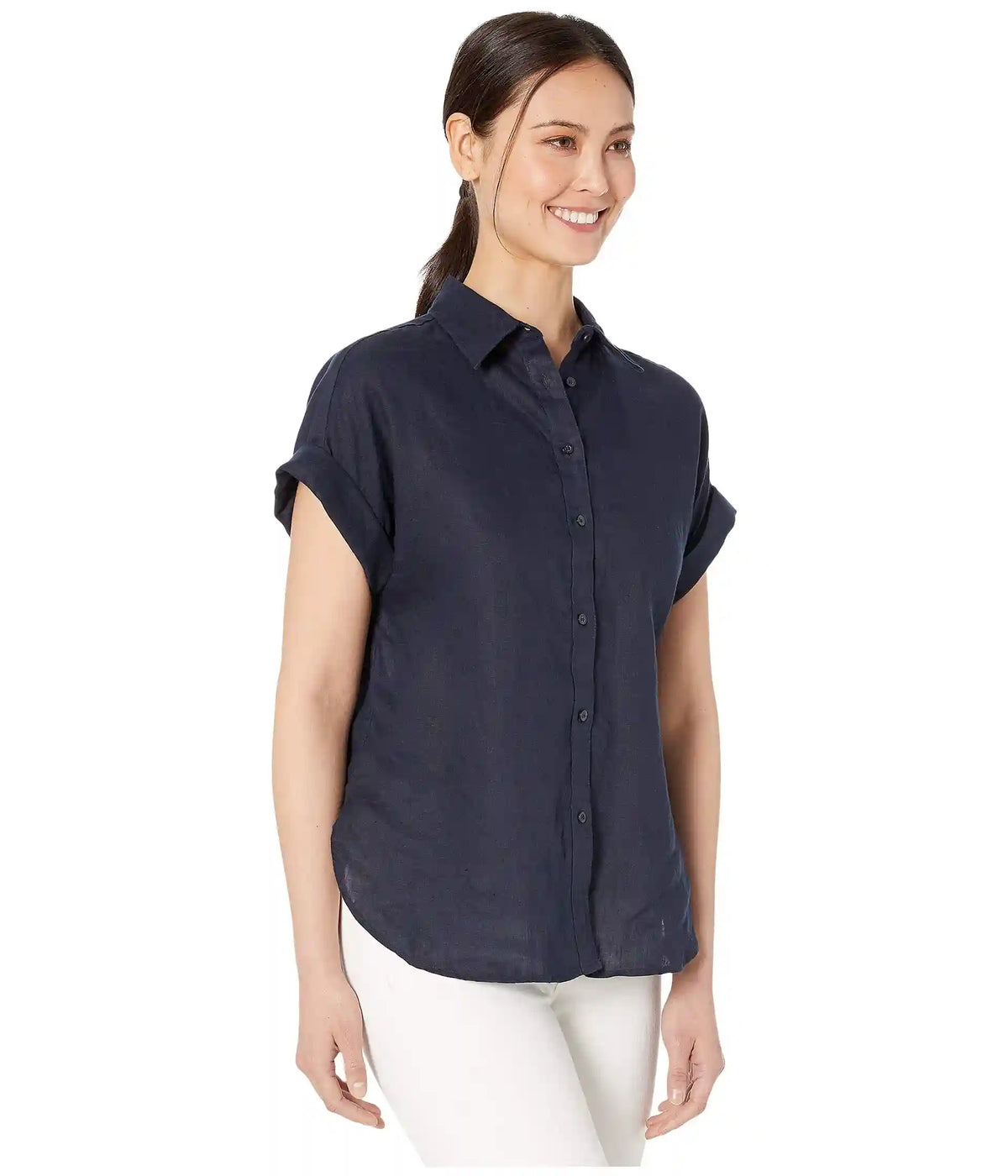 Women's Lauren Ralph Lauren Linen Dolman-Sleeve Shirt