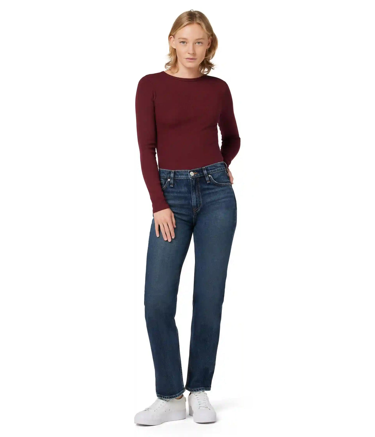 Women's Hudson Jeans Remi High-Rise Straight Full-Length in Terrain