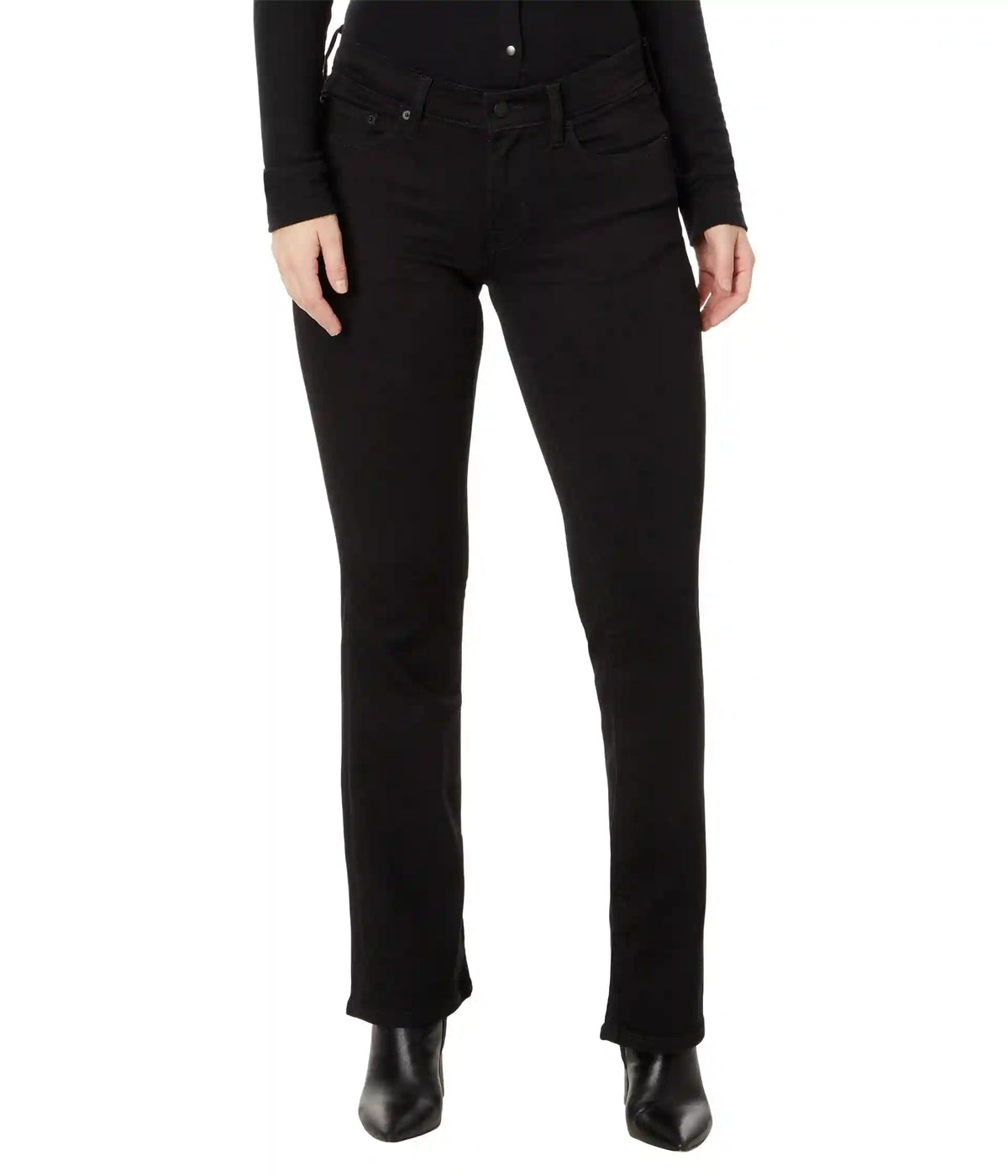 Women's Lucky Brand Mid-Rise Sweet Boot Jeans in Clean Black