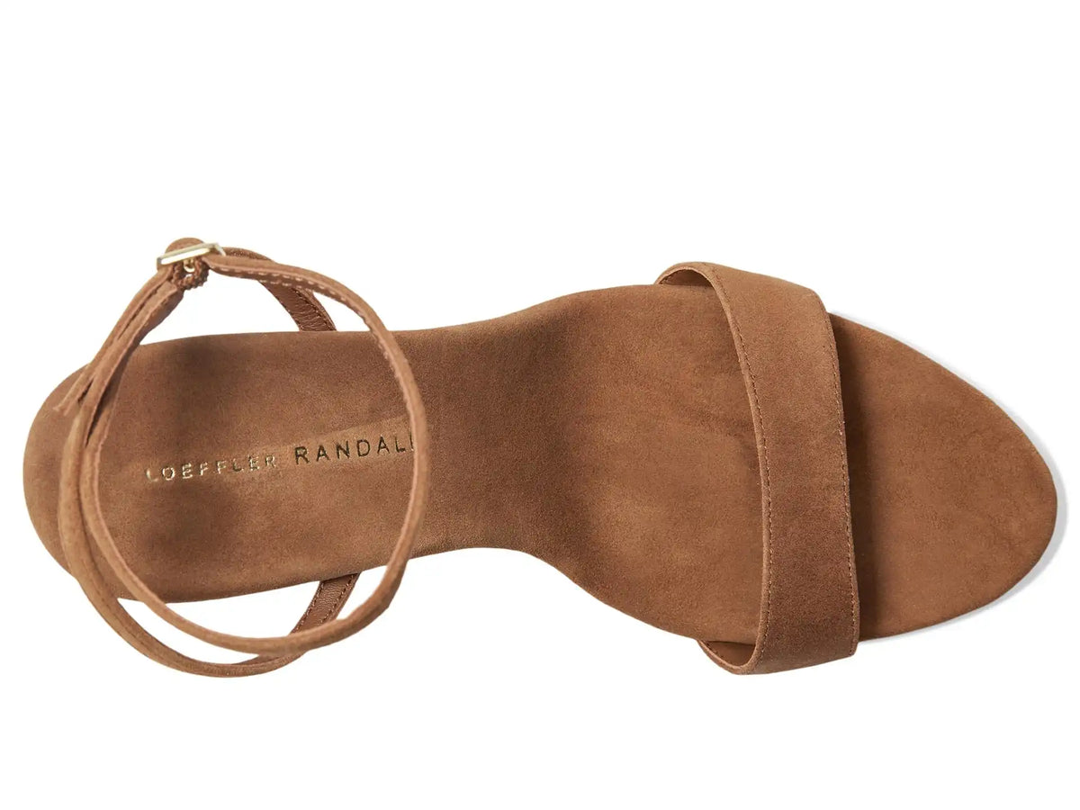 Women's Loeffler Randall Malia Curved Heel Simple Sandals With Ankle Wrap