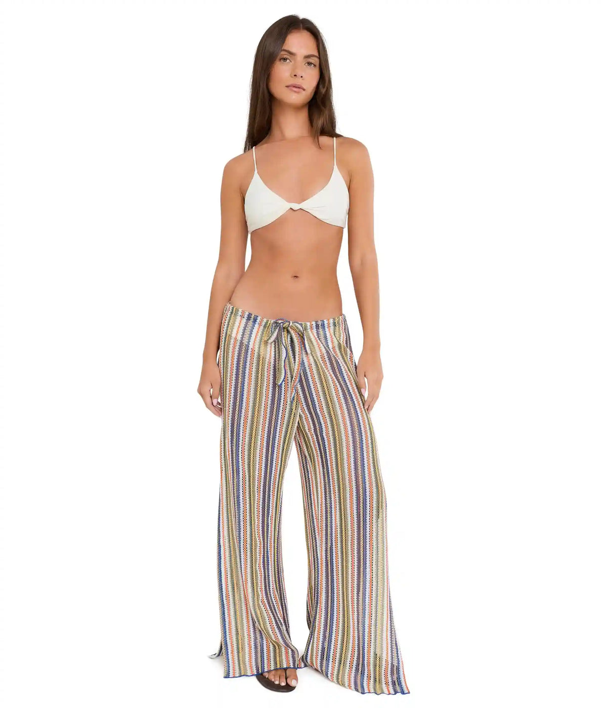 Women's BECCA Seaside Crochet Split Leg Pants