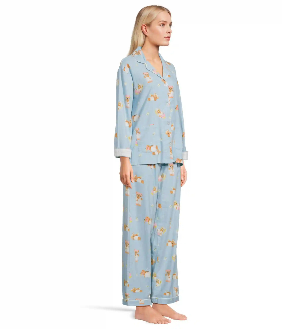 Women's P.J. Salvage Flannel PJ Set with Headband
