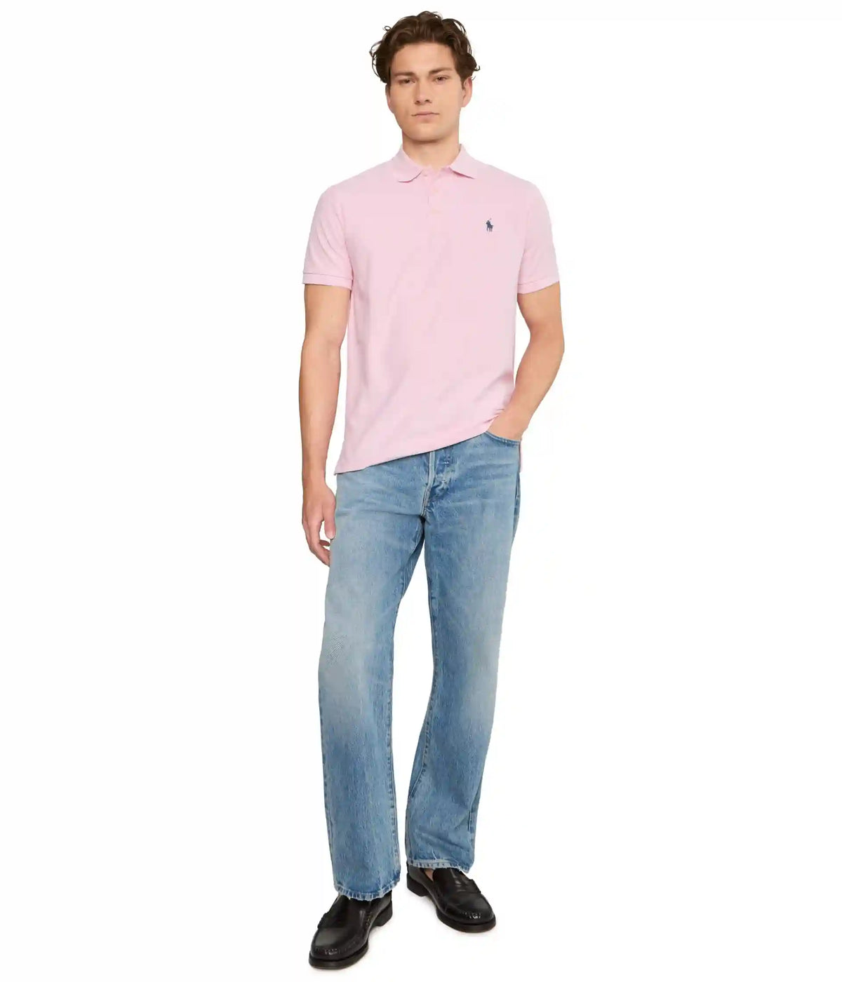 Men's Polo Ralph Lauren Custom Slim Fit Honeycomb-Mesh Polo