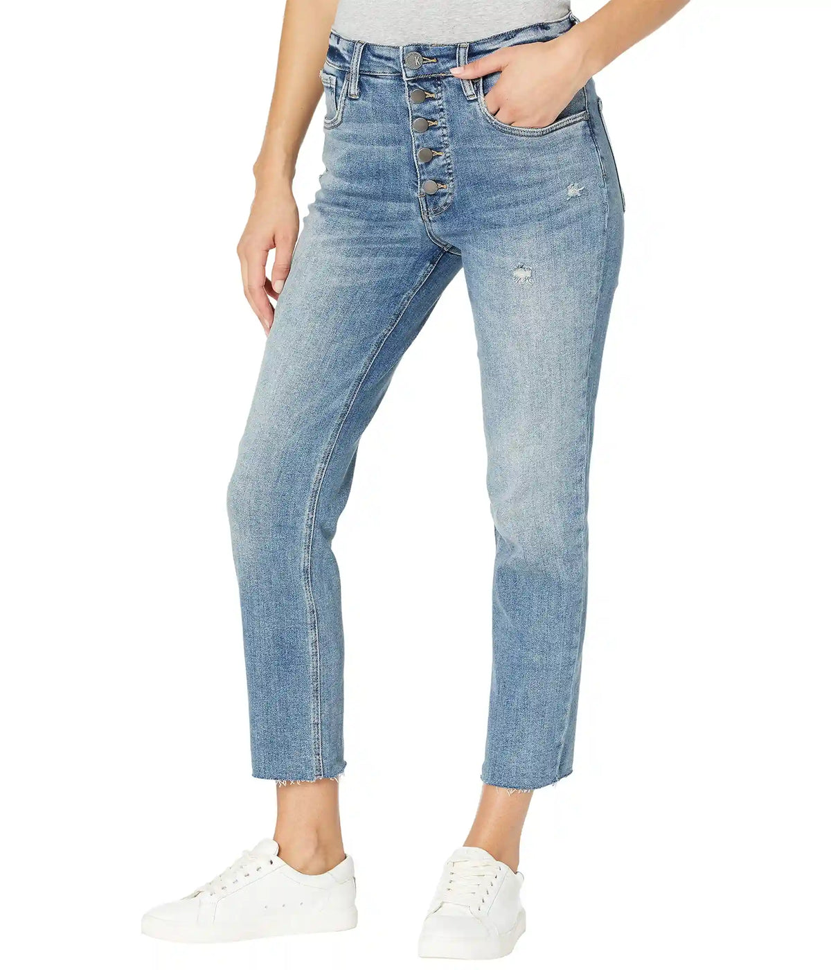 Women's KUT from the Kloth Rachael High Rise Fab Ab Mom Regular Hem