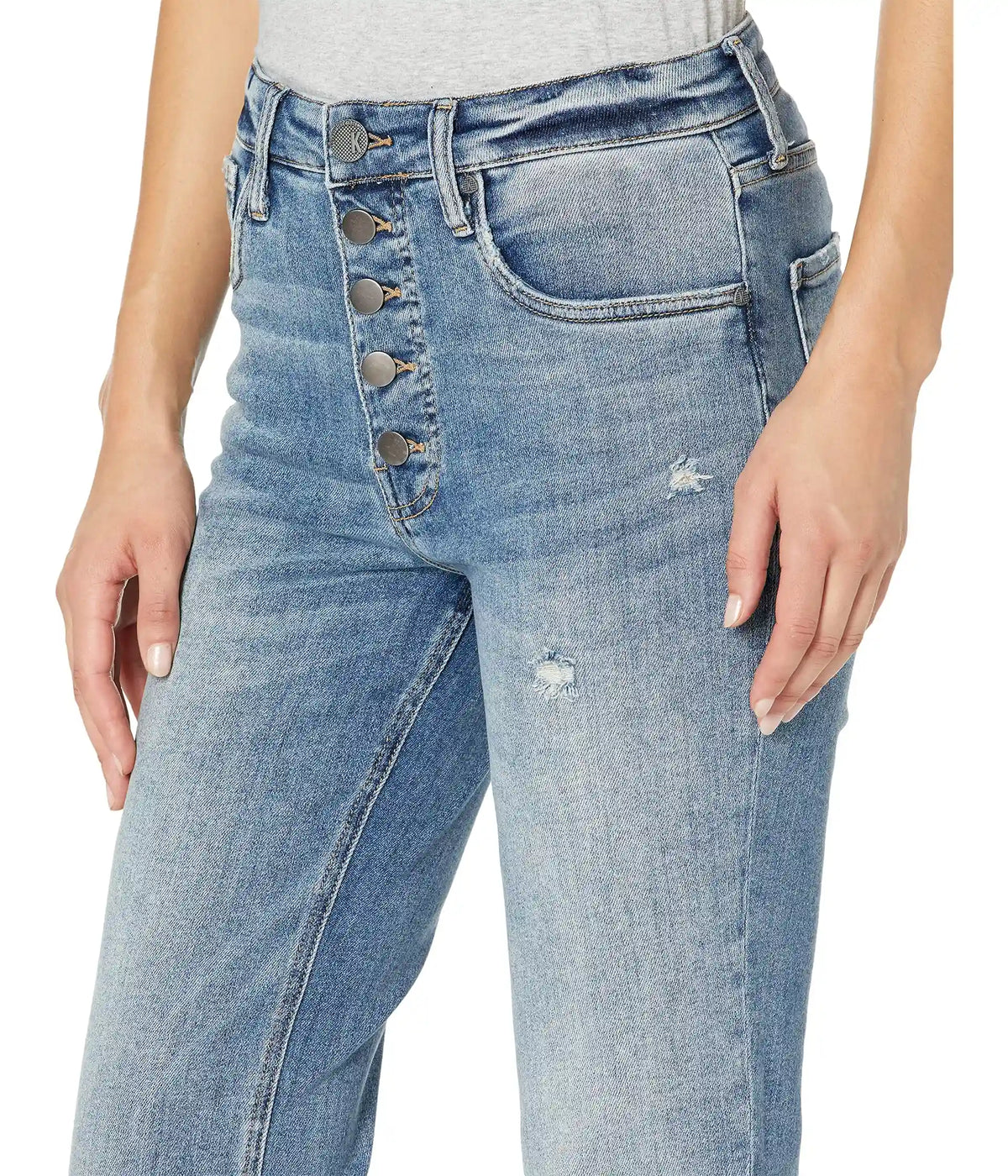 Women's KUT from the Kloth Rachael High Rise Fab Ab Mom Regular Hem