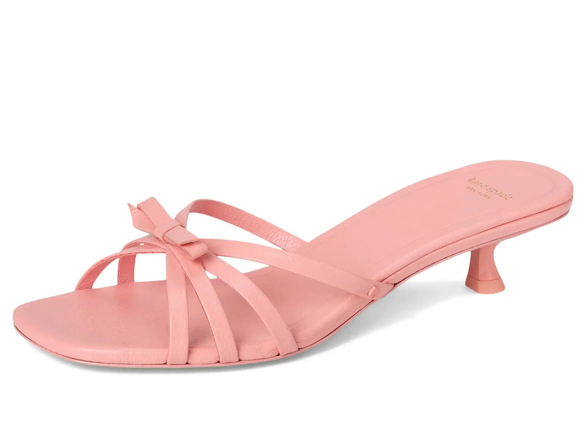 Women's Kate Spade New York Carolina Pebbled Leather Kitten Heel Sandals
