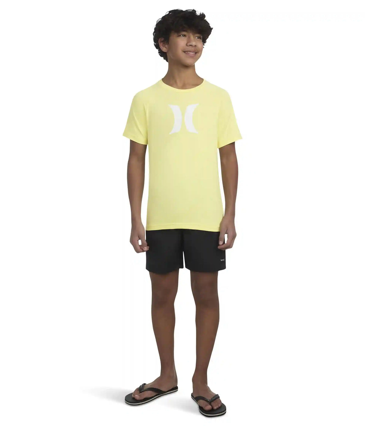 Hurley Kids Icon UPF 50+ Rashguard Shirt (Little Kid/Big Kid)