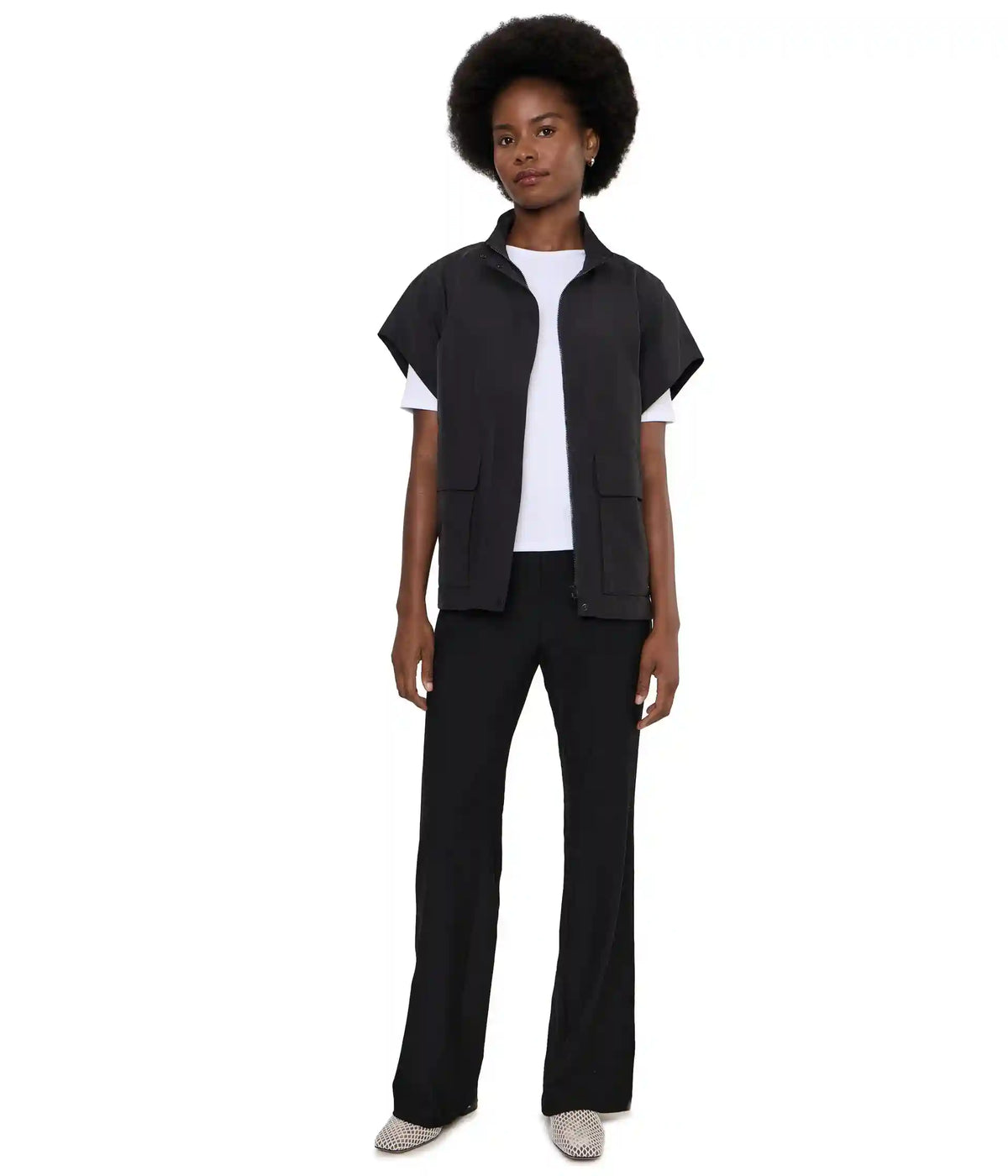 Women's Eileen Fisher Washable Stretch Crepe Full-Length Kick Pants