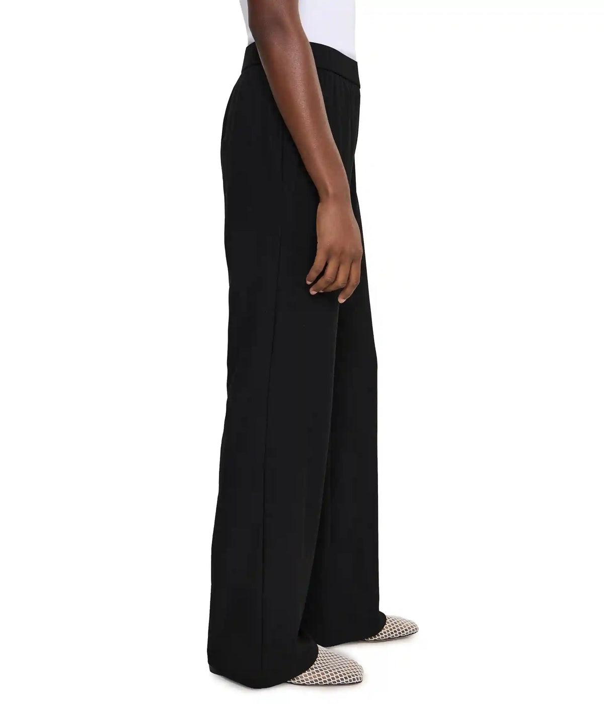 Women's Eileen Fisher Washable Stretch Crepe Full-Length Kick Pants