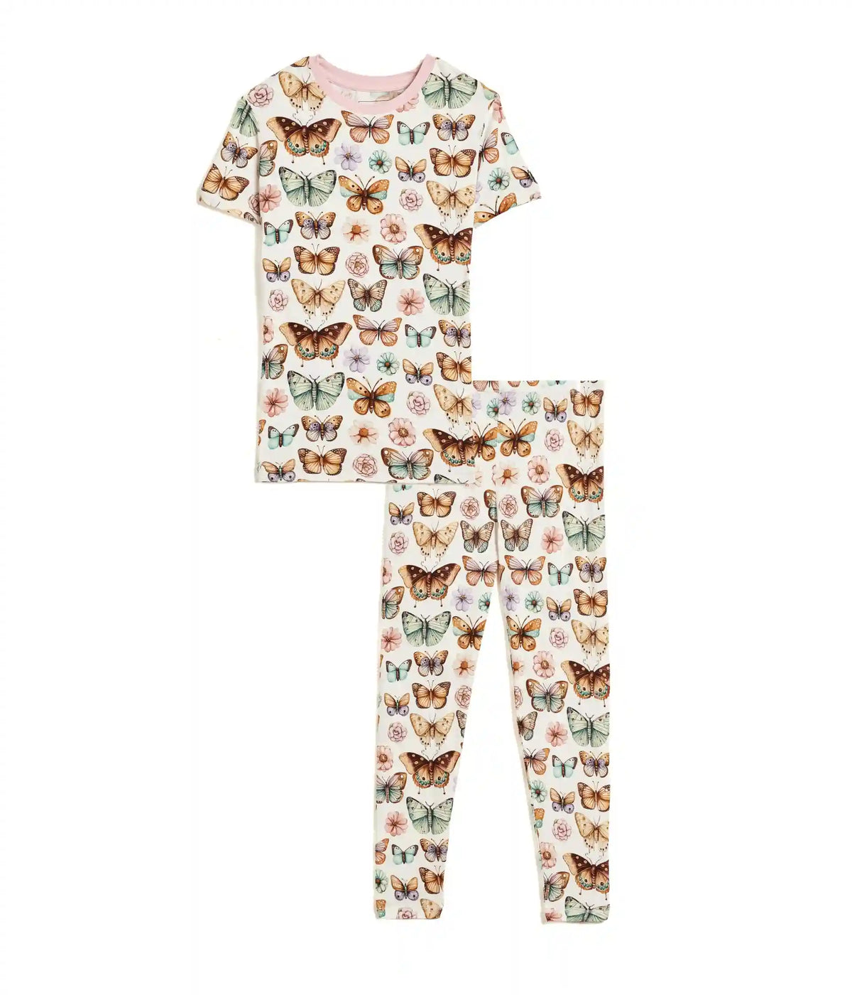 Kickee Pants Kids Print Short Sleeve Pajama Set (Toddler/Little Kid/Big Kid)