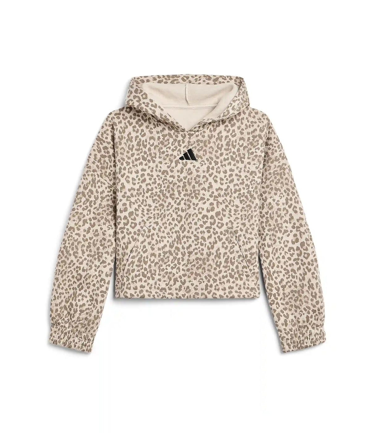adidas Kids Front Graphic Fleece Hooded Pullover (Big Kid)