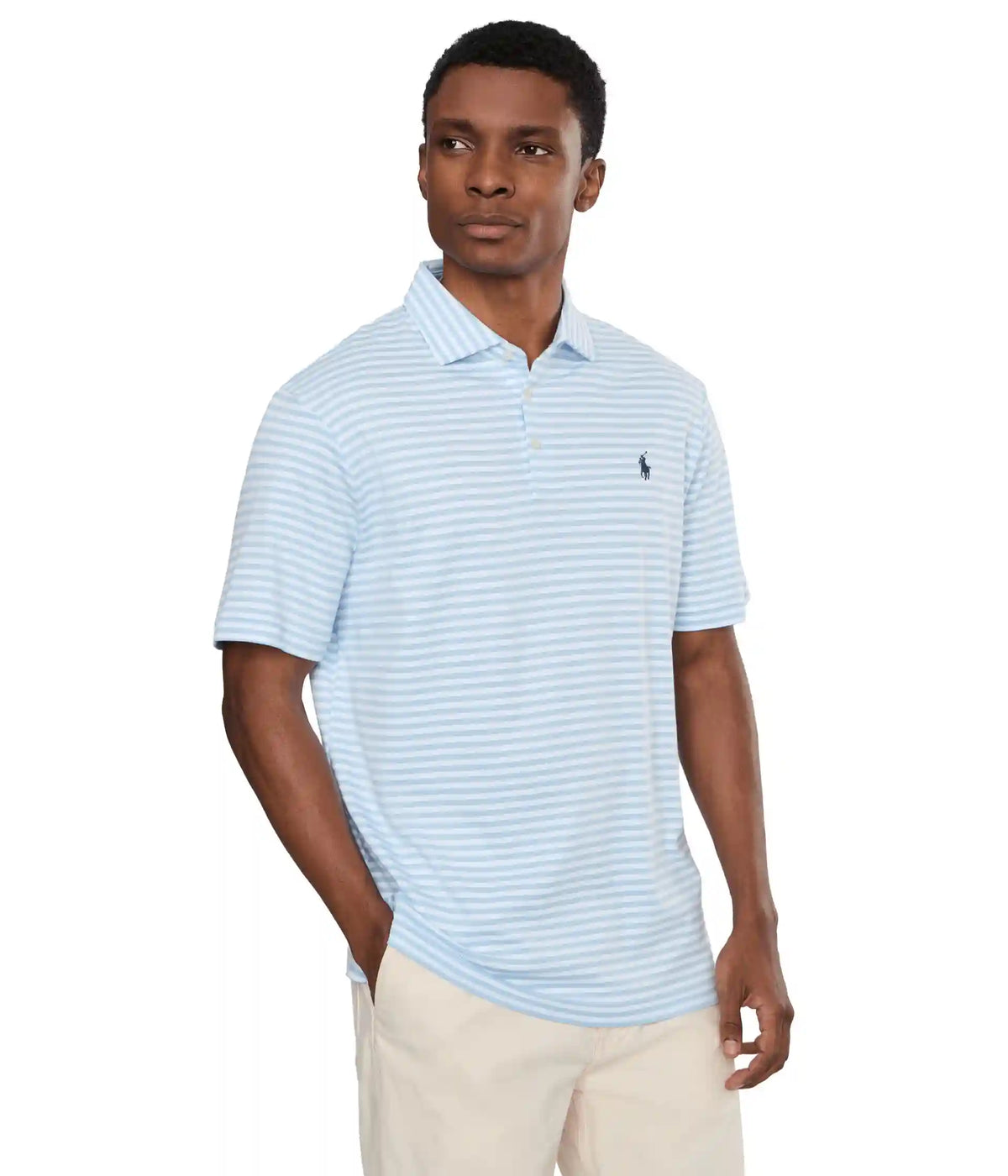Men's Polo Ralph Lauren Classic Striped Soft Cotton Polo Shirt
