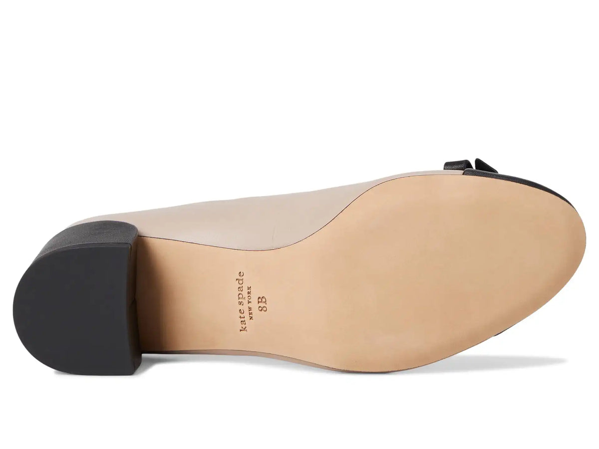 Women's Kate Spade New York Deco Bow Smooth Leather Ballet Pump