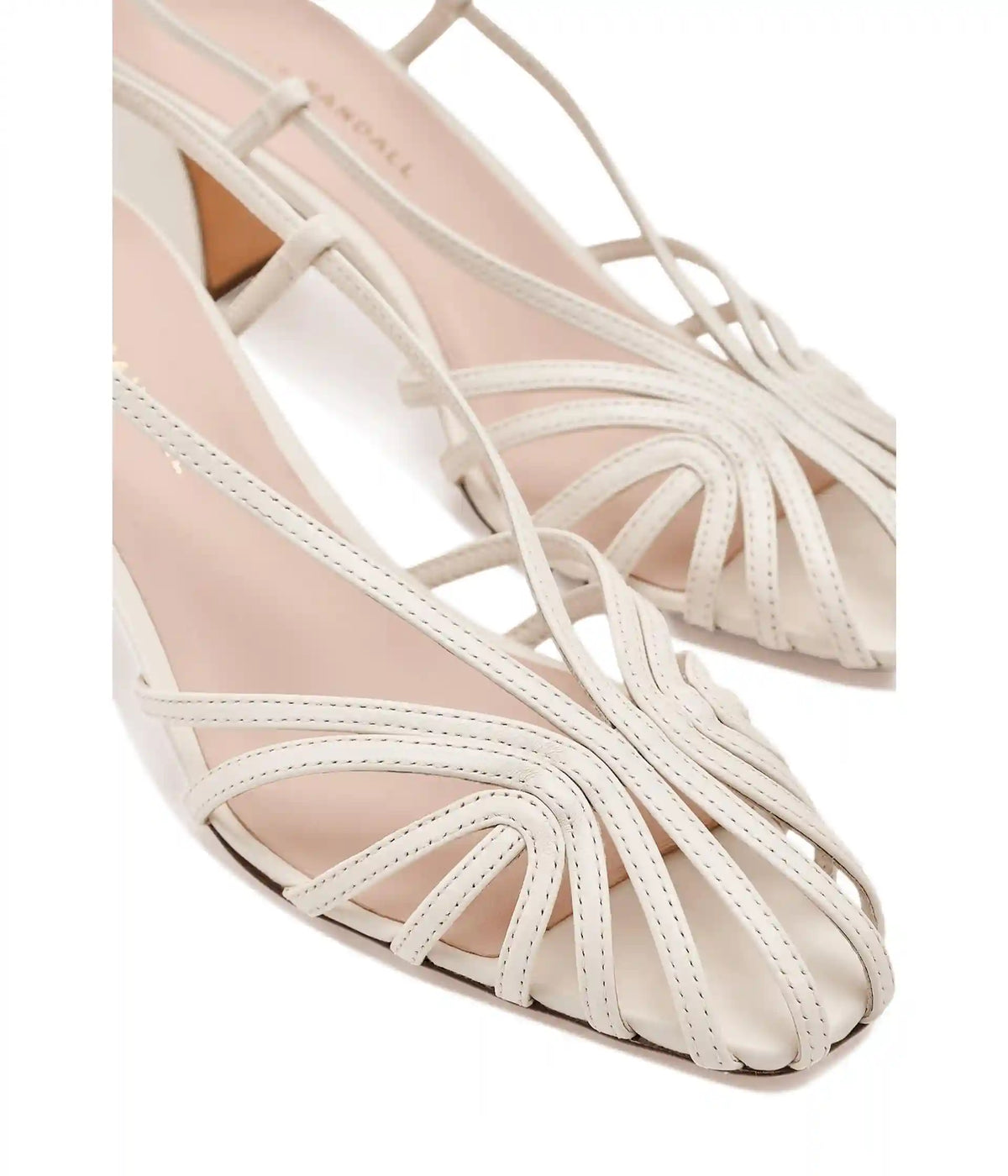 Women's Loeffler Randall Priscilla Lattice Slingback Mid Heel Sandals
