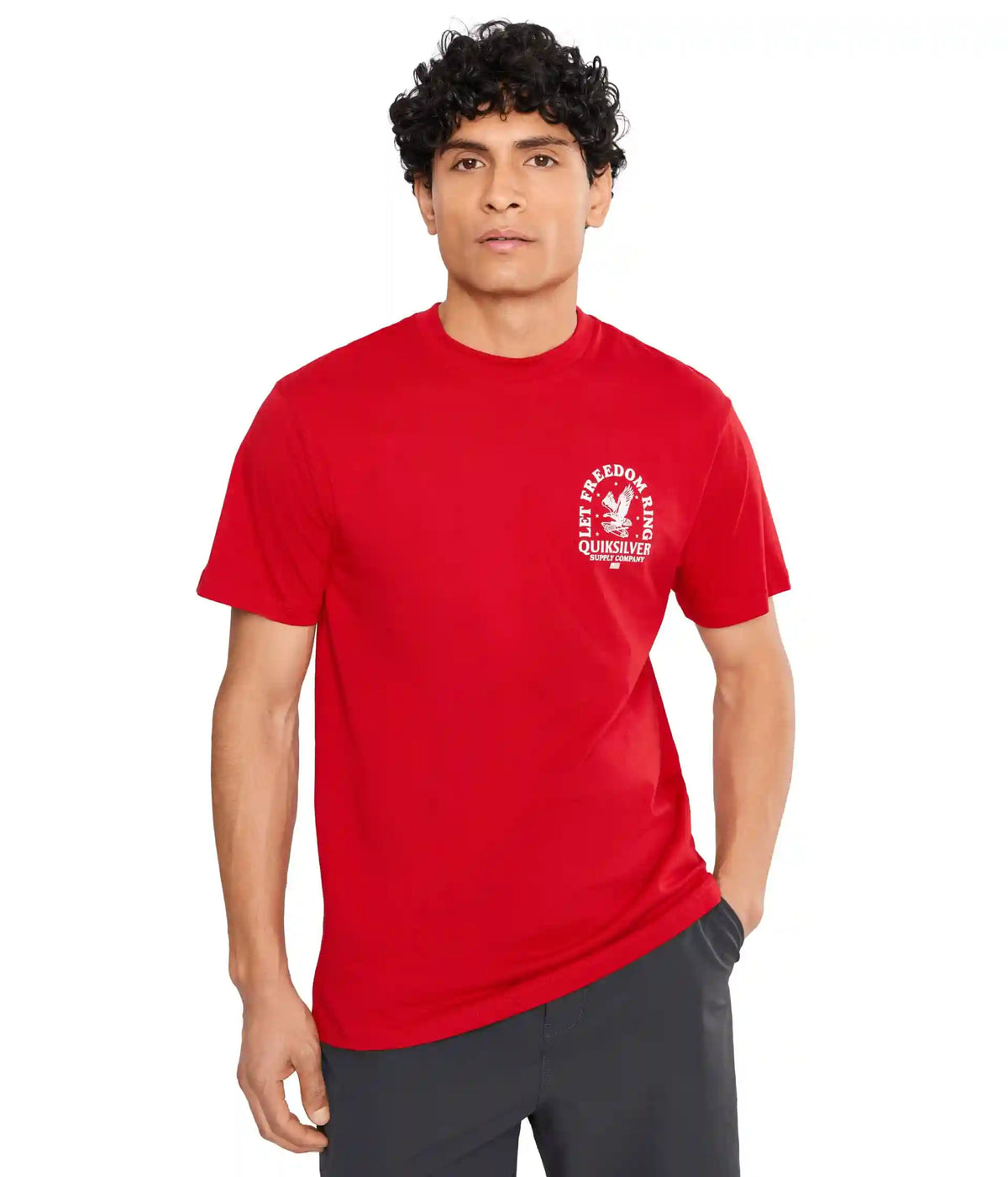 Men's Quiksilver Freedom Ring Screen Tee