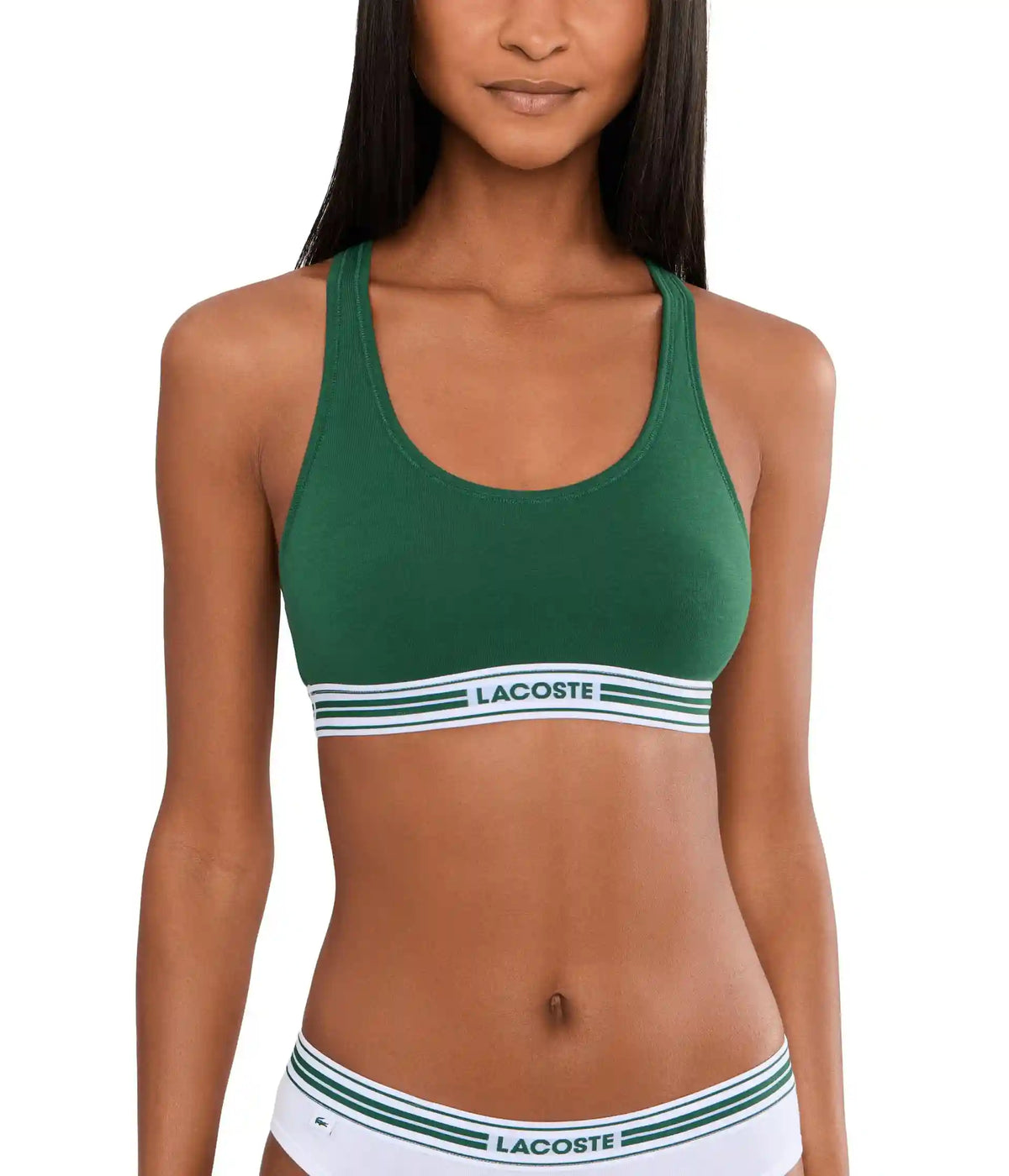 Women's Lacoste Contrast Band Stretch Cotton Bralette
