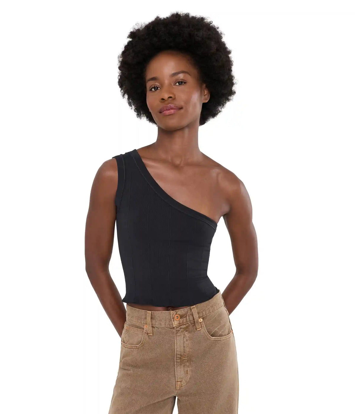 Women's Free People So Soft Seamless Modal Asymmetrical Cami