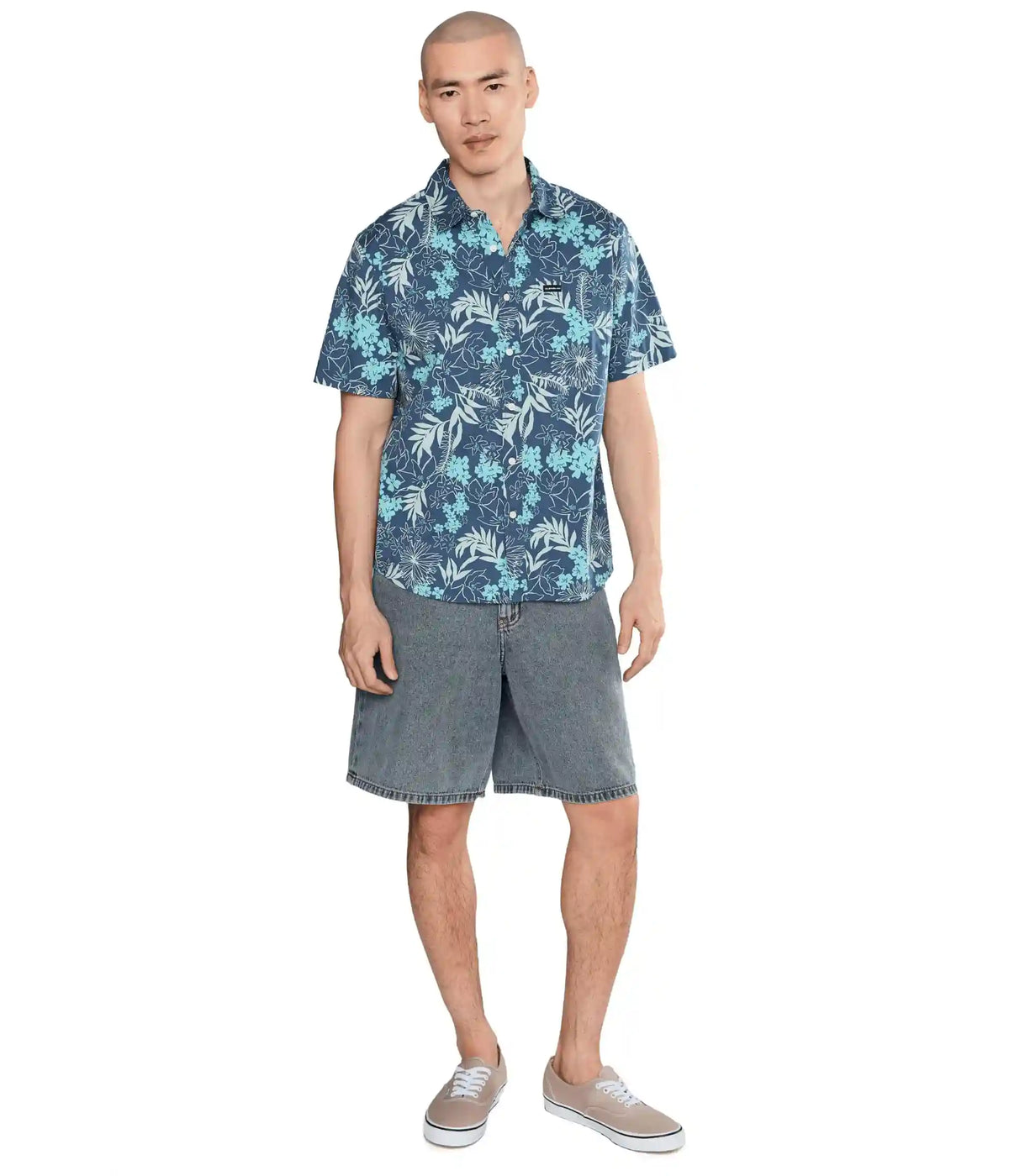 Men's Quiksilver Jetty Bloom Classic Stretch Short Sleeve Woven