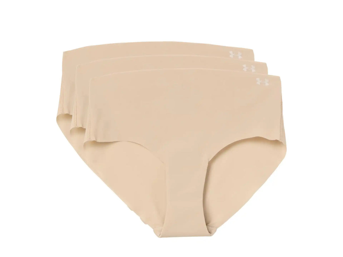 Women's Under Armour Pure Stretch No Show Hipster - Solid 3-Pack