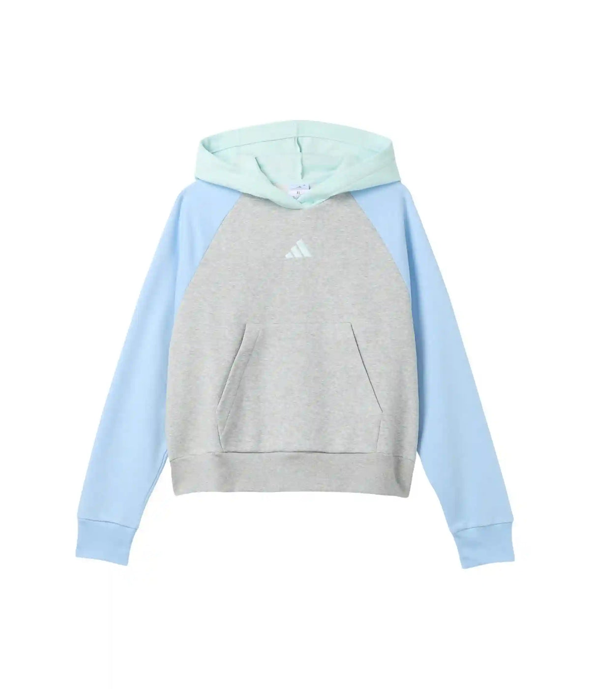adidas Kids Colorblock Fleece Hooded Pullover (Big Kid)